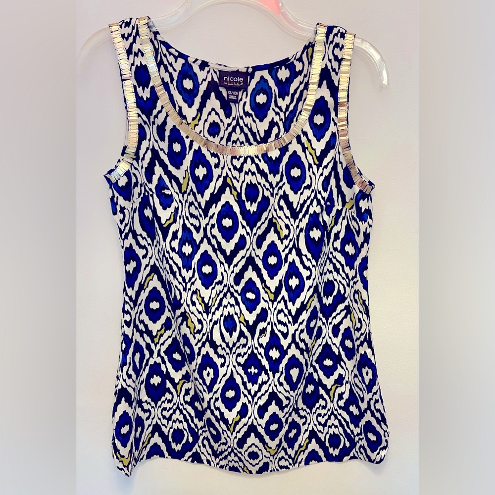 Nicole by Nicole Miller XS patterned tank